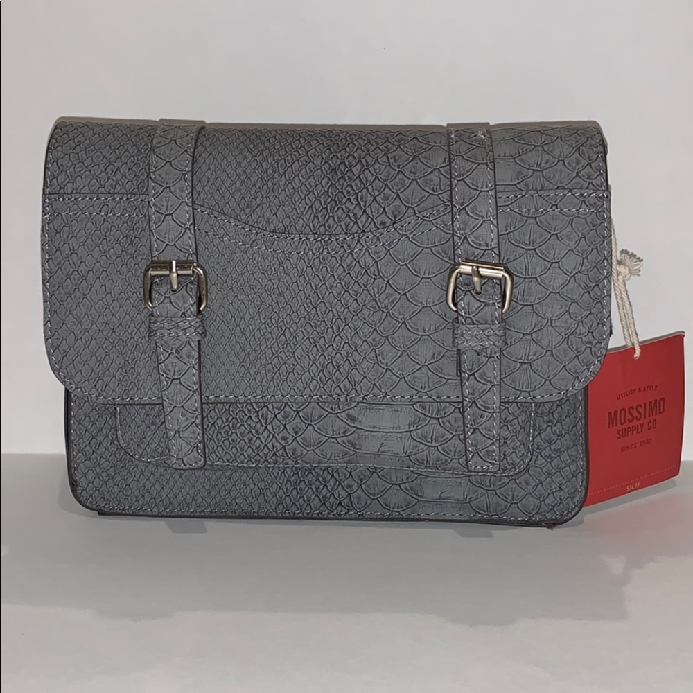 Grey Snake Skin Purse